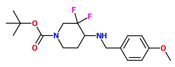(image for) MCYA2721 tert-Butyl 3,3-difluoro-4-(4-methoxybenzylamino)piperidine-1-carboxylate